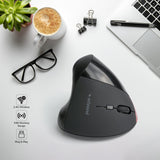 Arizone Vertical Ergonomic Mouse, 5 Buttons Wireless Mouse with Adjustable DPI, Forward & Backward Buttons, Custom Button, Type-C Rechargeable – For Laptop & PC