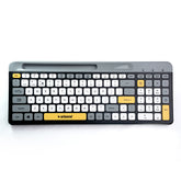 Arizone BK-037 Wireless Keyboard with Bluetooth & 2.4GHz Dual Channel, 100 Keys, Arabic/English Layout, Slim Design with Mobile Phone Holder
