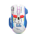 Arizone Tri-Mode Gaming Mouse with RGB Light, Fire Button, CPI Cycle, Bluetooth & 2.4GHz Wireless, USB Type-C Rechargeable Mouse with Forward/Backward Buttons
