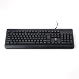 UP Wired Keyboard with Full Range of 104 Keys, USB Plug and Play, Arabic&English Layout Black For PC/Laptop