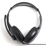 UP Q6 Active Noise Cancelling Wired Headphones - Over-Ear Volume Limiting Foldable Wireless Headphones with Microphone for Laptops and Computer (Black)