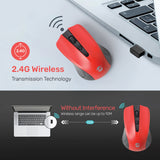 UP High Performance Wireless Mouse with Optical Sensor, 4 Button, 1600 Dpi Gaming Mouse for Laptop, Desktop