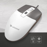 Arizone Wired Mouse with Adjustable DPI Switch – Lightweight and Portable USB Mouse for Laptop and PC