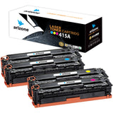 Arizone Toner Cartridge Replacement for HP 415A 415X W2030A W2030X Color LaserJet Pro MFP M479fdw M454dw M479fdn M479dw M479fnw M479 M454dn M454 (Black,Cyan,Yellow,Magenta, 4-Pack)